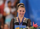 Roxana Popa, oro en gimnasia artística en el Abierto de México