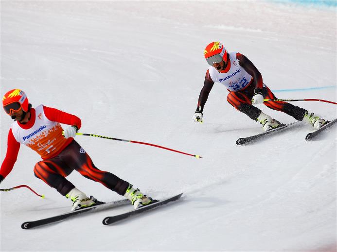 jon santacana miguel galindo sochi prueba descenso oro juegos paralímpicos esqui paralimpicos alpino