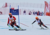 Diplomas paralímpicos para Santacana y Gorce en slalom gigante