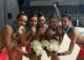 Las chicas de rítmica consiguen el bronce en mazas