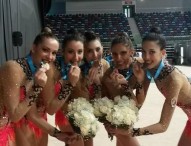 Las chicas de rítmica consiguen el bronce en mazas