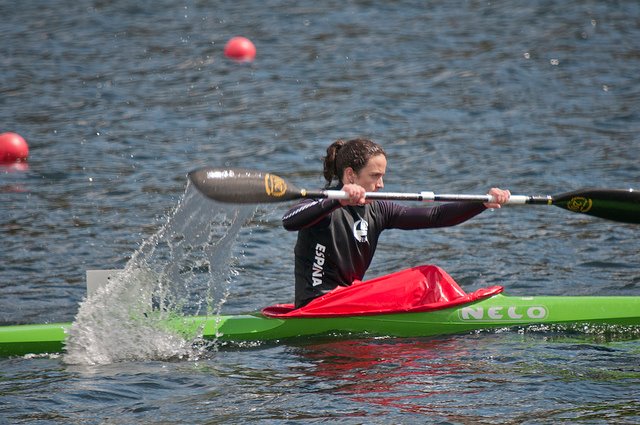 Ana Ruz comenzó a entrenar en triatlón tras abandonar el piragüismo. Fuente: AD