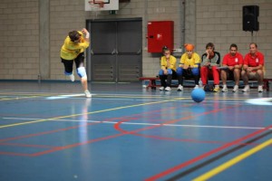 Laura Belle durante un partido.