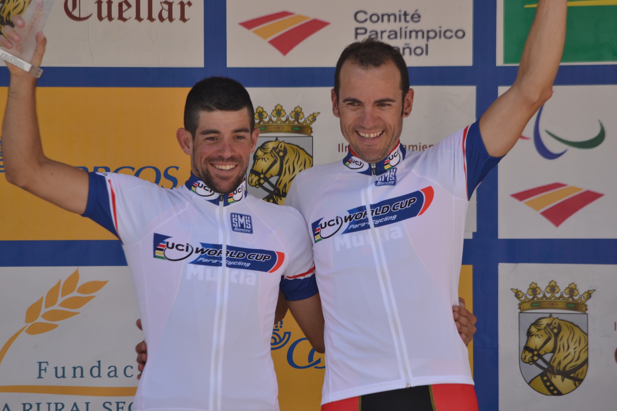 Ignacio Ávila y Joan Font se han proclamado campeones absolutos de la Copa del Mundo de Ciclismo Adaptado. Fuente: RFEC