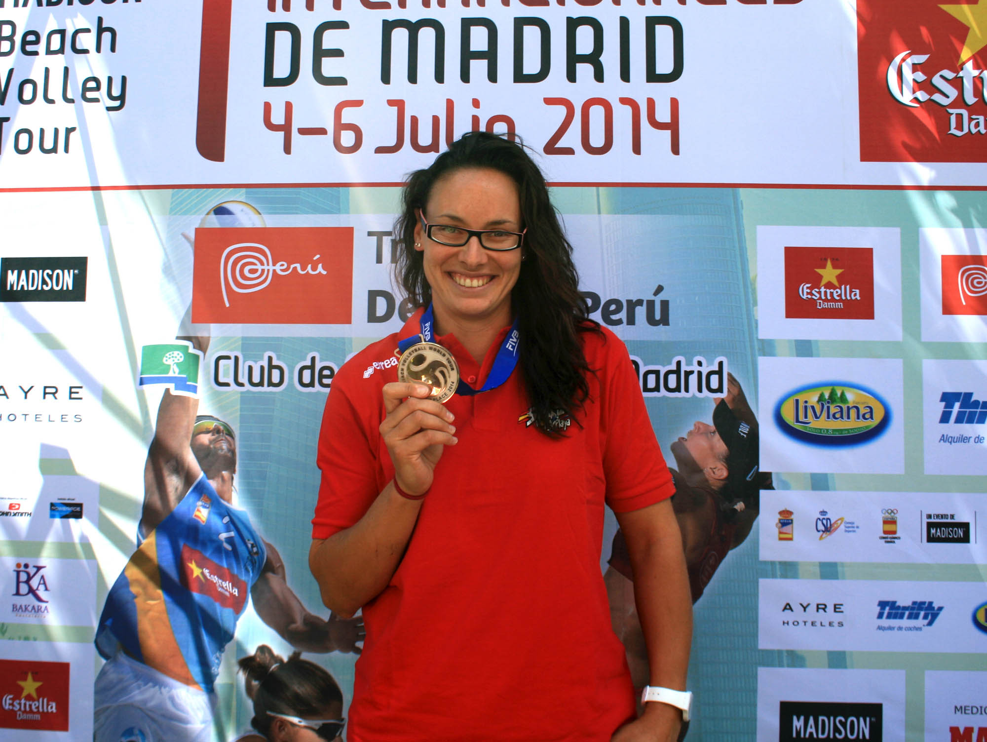 Liliana Fernández Steiner durante la presentación oficial de los Internacionales de Madrid. Fuente: RFEVB