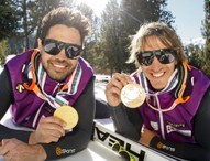 Los esquiadores Santacana y Galindo, Medalla de oro al Mérito Deportivo