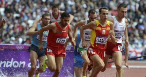 Víctor García durante una carrera. Fuente: AD