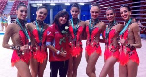 Las gimnasta españolas. Fuente: @S_bayon