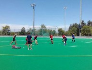 Los jugadores de la sub 18 de hockey hierba para Nanjing