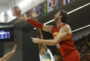 pau gasol mundial baloncesto españa 2014 frente a Brasil