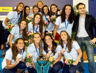 Las 'miniguerreras' acuáticas logran el bronce en el Europeo