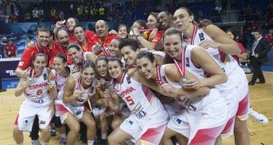 La selección tras ganar la plata. Fuente: FEB