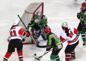Doble triunfo del Majadahonda en la liga de hockey hielo