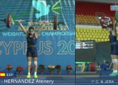 Atenery Hernández, bronce en el Europeo Júnior de Halterofilia