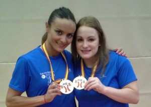 Estefanía y Alba, campeonas de España. Fuente: AD