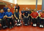 Los españoles de tenis de mesa en silla ruedas se ponen a punto