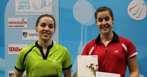 Bea Corrales y Carolina Marín. Fuente: bádminton.es