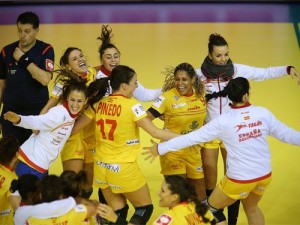 La celebración de las 'guerreras'. Fuente: EHFeuro2014