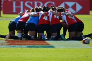 Las 'Leonas' en Dubai. Fuente : Ferugby