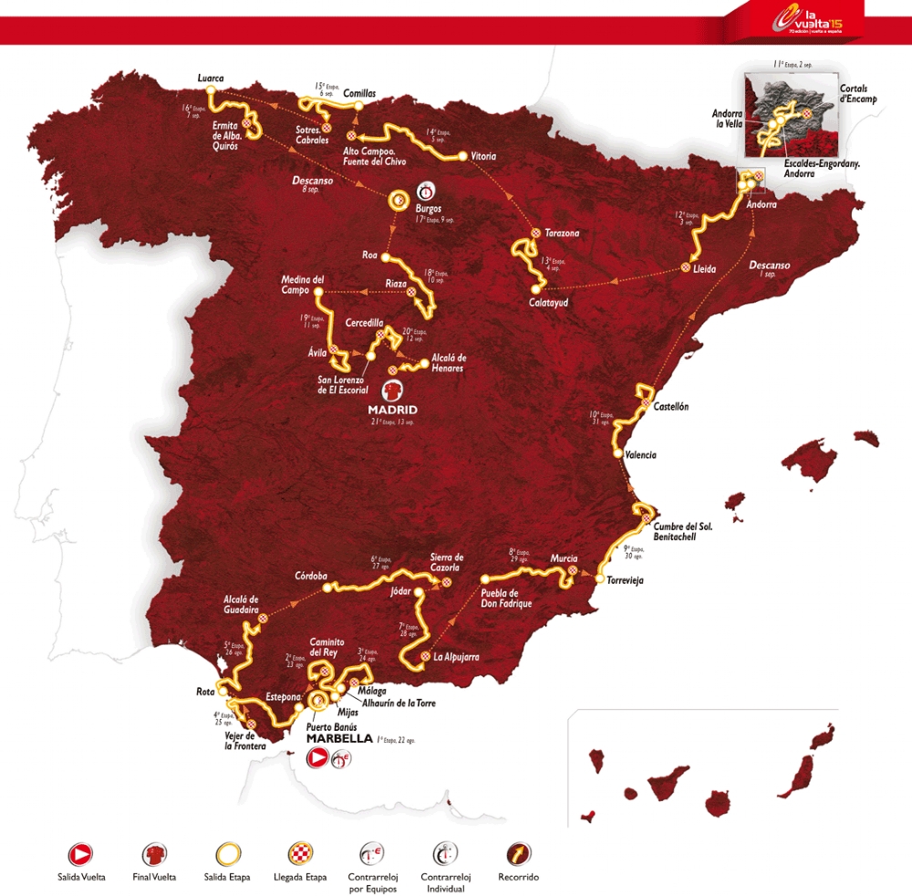 Presentación Vuelta 2015. Fuente: Diputación de Málaga.