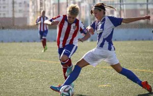 Amanda en un partido de Liga. Fuente: A. Marín