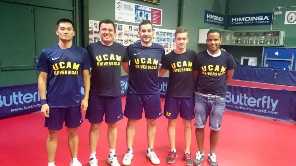 El UCAM Cartagena al frente de la Superdivisión Masculina de Tenis de Mesa. Fuente: Rfetm