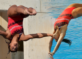 Rocío Velázquez, una acróbata en el trampolín