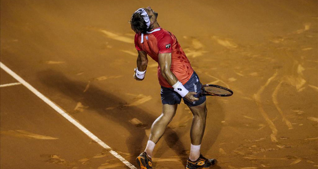 El tenista español, David Ferrer, tras ganar el Open de Río de Janeiro. Fuente: ríoopen