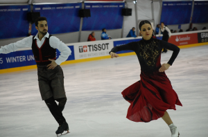 Sara y Adriá en la Universiada. Fuente: LPT/Avance Deportivo 