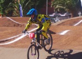 Giner roza la final de la European Cup de BMX