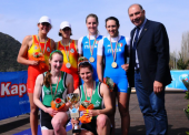 El equipo de remo español logra 4 medallas en aguas italianas