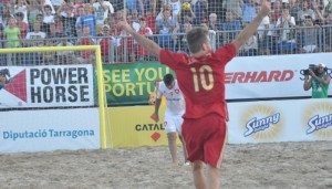 El jugador de Torredembarra. Fuente: AD