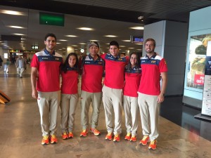 El equipo español de tiro con arco. Fuente: AD