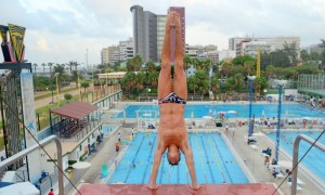 Juan Pablo antes de saltar. Fuente: AD