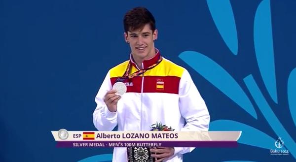 Alberto Lozano, plata en Baku