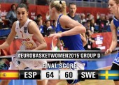 España invicta en el Eurobasket tras ganar a Suecia 64-60