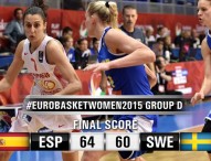 España invicta en el Eurobasket tras ganar a Suecia 64-60