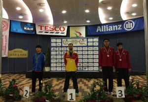 La selección española de tenis de mesa durante el torneo en Barcelona. Fuente: Rfetm