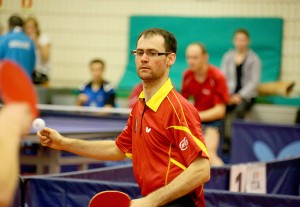 La selección española de tenis de mesa durante el torneo en Barcelona. Fuente: Rfetm