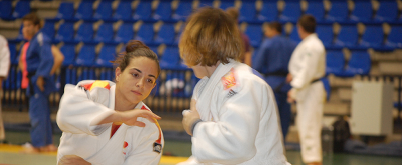 La judoka cordobesa, Julia Figueroa, durante un entrenamiento. Fuente: AD