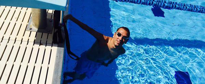 El nadador de Andújar, Miguel Ángel Martínez Tajuelo. Fuente: AD
