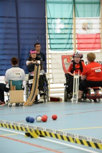 Selección española de boccia en Polonia. Fuente: Bisfed