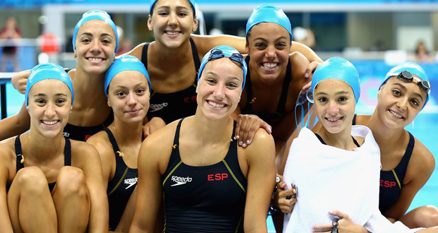 El equipo español de natación sincronizada. Fuente: RFEN