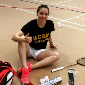 Beatriz Corrales tras un entrenamiento.