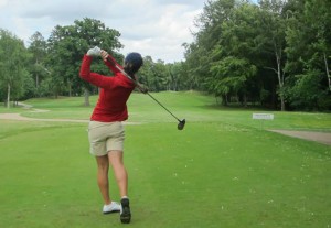 Una de las integrantes del equipo femenino de golf. Fuente: Rfegolf