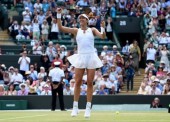 Garbiñe Muguruza, en la final de Wimbledon