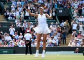 Garbiñe Muguruza, en la final de Wimbledon