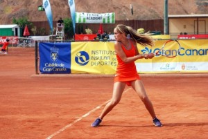 Carlota empezó con 7 años a jugar al tenis. Fuente: AD