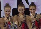 El equipo nacional de gimnasia rítmica, medalla de bronce al mérito deportivo