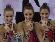 El equipo nacional de gimnasia rítmica, medalla de bronce al mérito deportivo